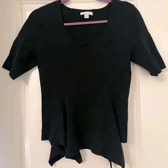 NEW YORK AND COMPANY THICK MEDIUM PEPLUM LAYER TOP - Picture 1 of 6